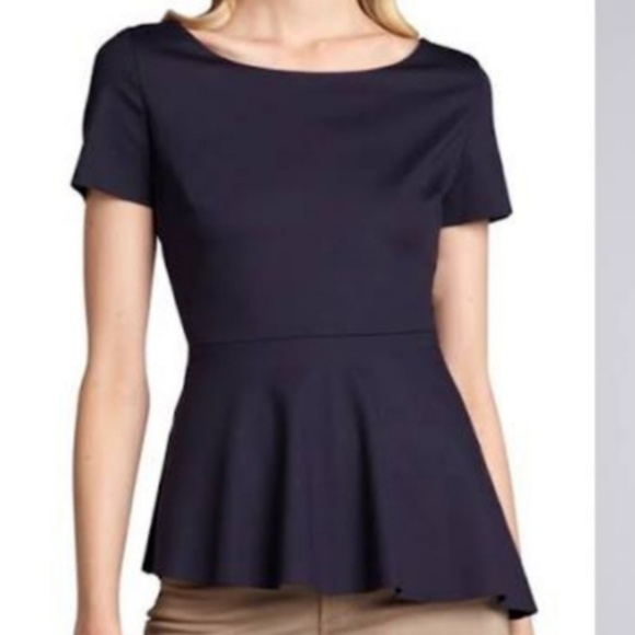 Elie Tahari Peplum Top - Picture 2 of 5
